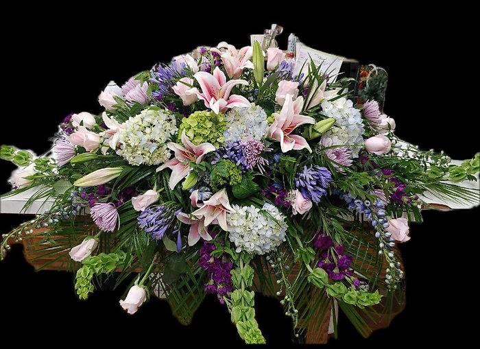 Serenity Garden Casket Spray