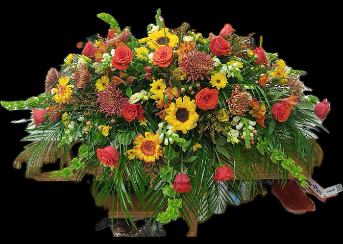 Peaceful Love Casket Spray