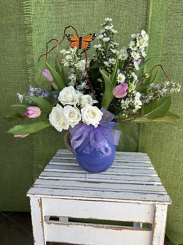 Spring Pitcher Bouquet