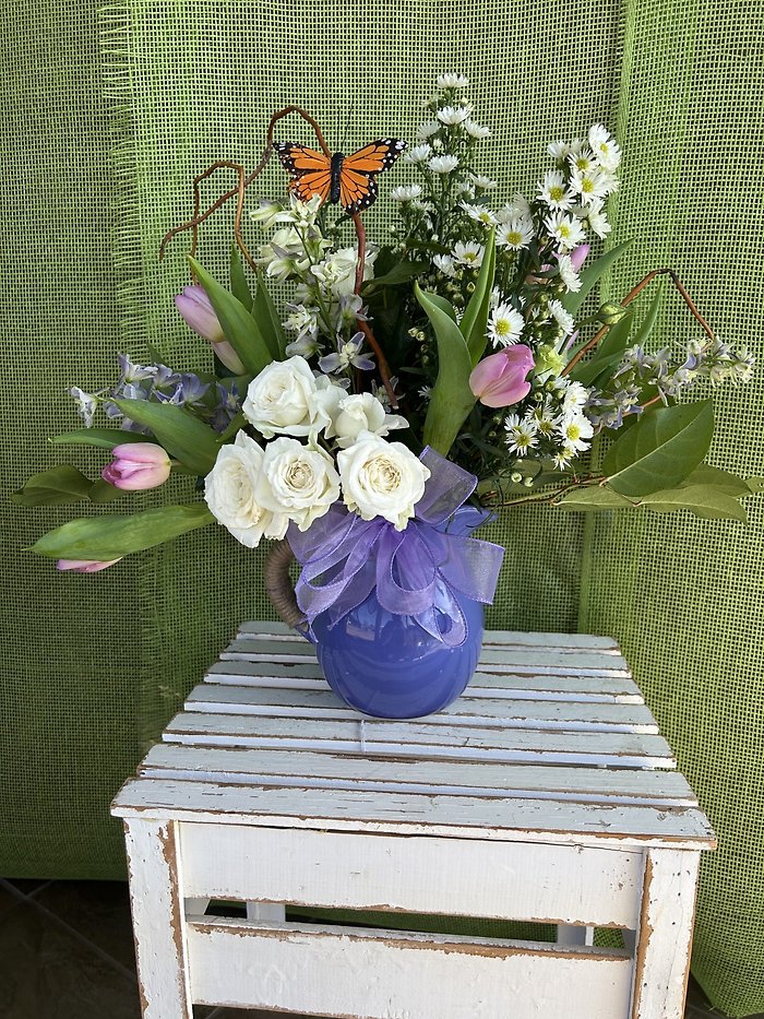 Spring Pitcher Bouquet