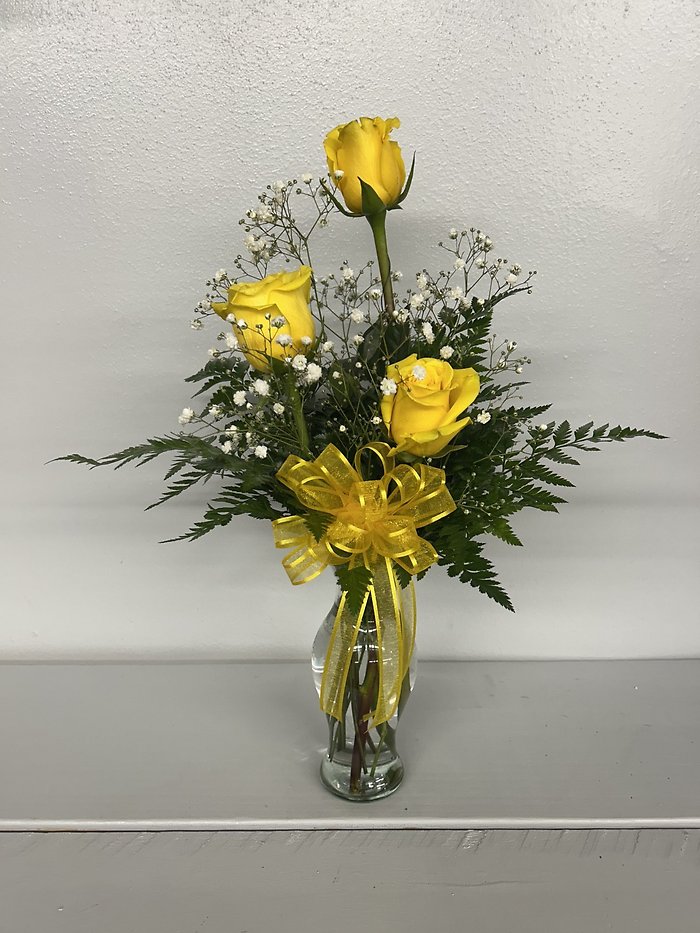 Three Yellow Roses